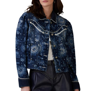 Double D Ranch Jesse's Bandana Denim Jacket WOMEN - Clothing - Outerwear - Jackets Double D Ranchwear, Inc.   