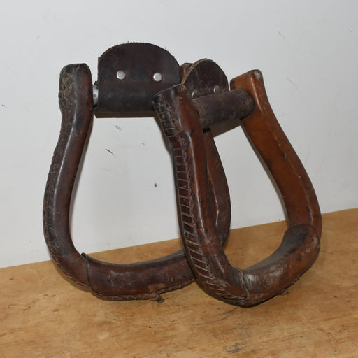 Used Leather Covered Wooden Stirrups Sale Barn misc