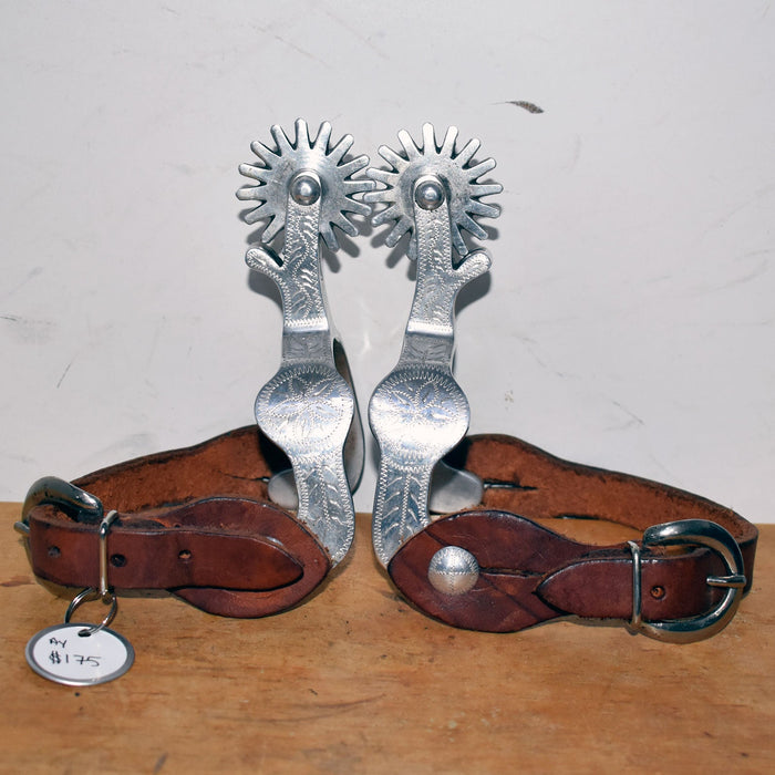 Used Crockett Women's Spurs With Spur Straps Sale Barn Crockett
