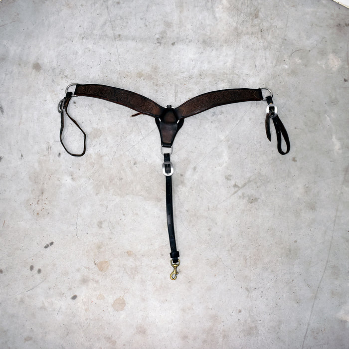 Used Floral Tooled Breast Collar Sale Barn Misc