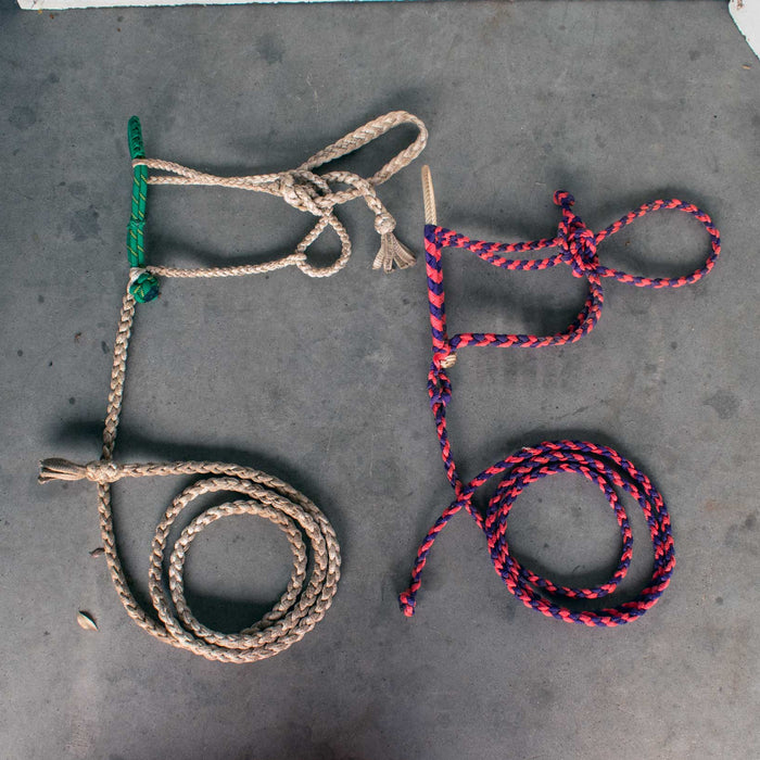 Used Assorted Rope Halter With Braided Lead Set Of 2 Sale Barn Misc