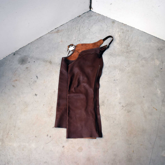 Lightly Used Dark Drown Leather Chaps Sale Barn Misc