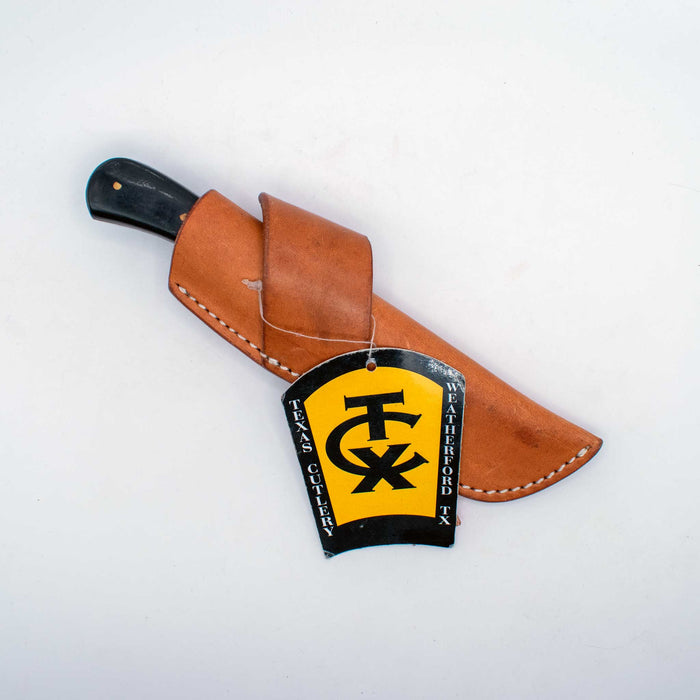 NEW Circle SH Knife With Sheath *RUSTED Sale Barn Texas Cutlery