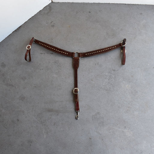 Barely Used Robbie Phillips Roughout Breast Collar with Buckstitch Sale Barn Teskey's