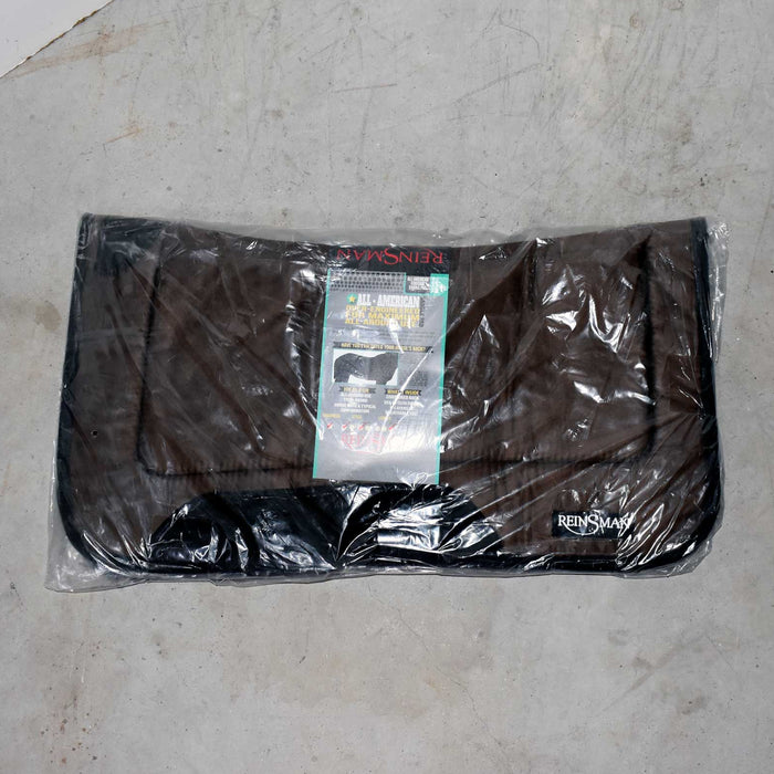 NEW Reinsman All American Contour Brown Saddle Pad Sale Barn Reinsman