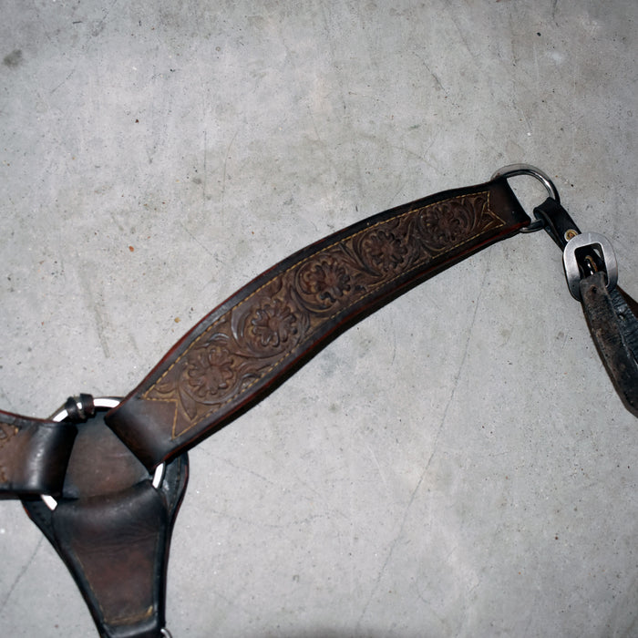Used Floral Tooled Breast Collar Sale Barn Misc