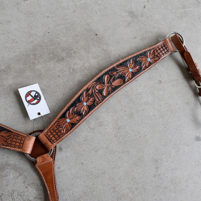 NEW Teskey's Floral Tooled Breast Collar Sale Barn Teskey's