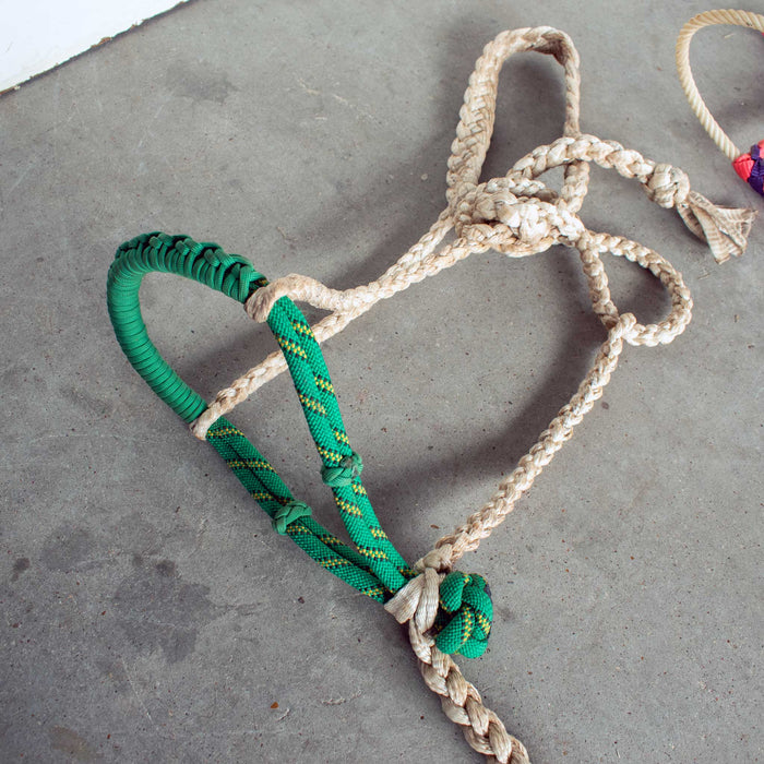 Used Assorted Rope Halter With Braided Lead Set Of 2 Sale Barn Misc