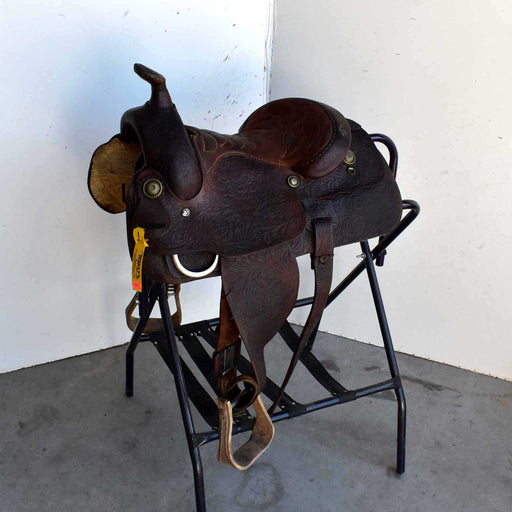 Used 13" Longhorn Non-Rider Decor Only Saddle Sale Barn LONGHORN