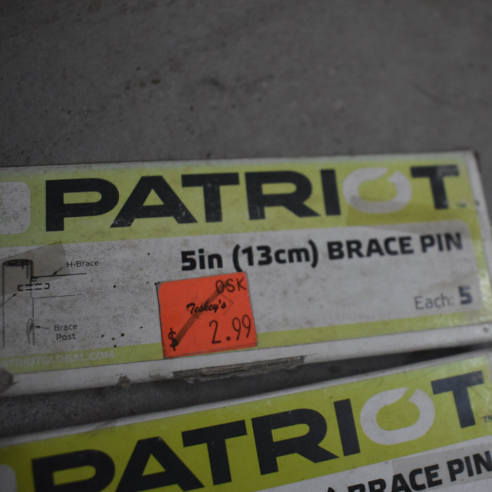 NEW Discontinued 5" Brace Pin 5pk Bundle of 2 Sale Barn Patriot