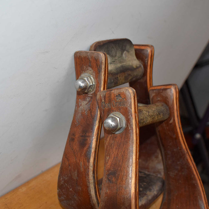 Used Crooked / Slanted Don Orrell Wooden Stirrups Sale Barn Don Orrell