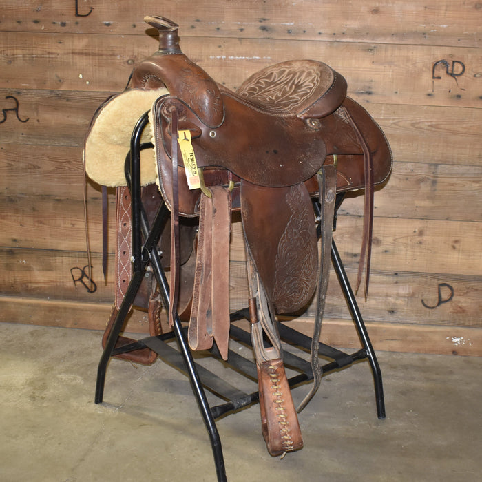Used 15" Hereford Brand Rider Saddle Sale Barn Hereford Brand Tex Tan