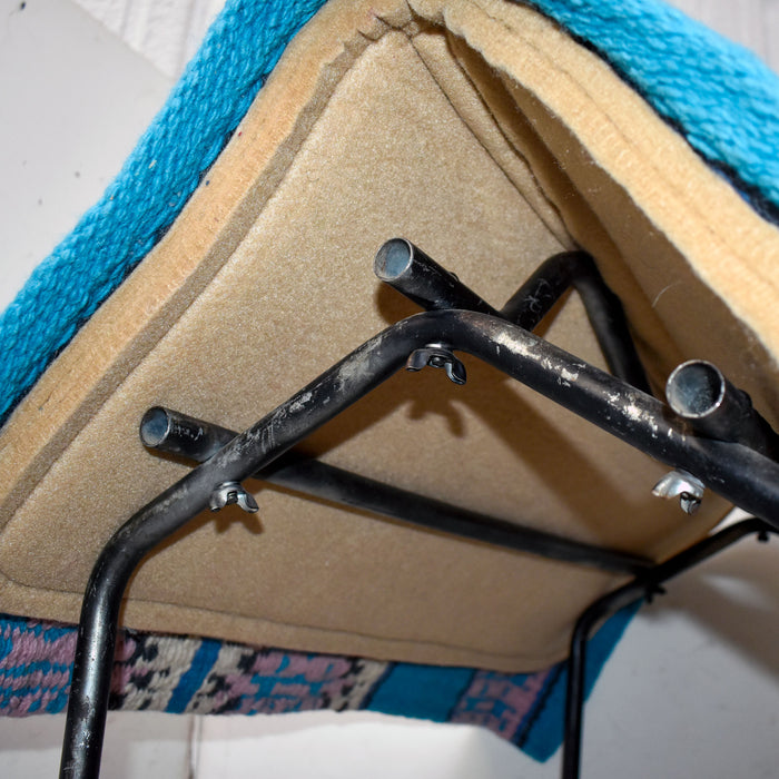 NEW Blue & Cream Saddle Pad Sale Barn misc