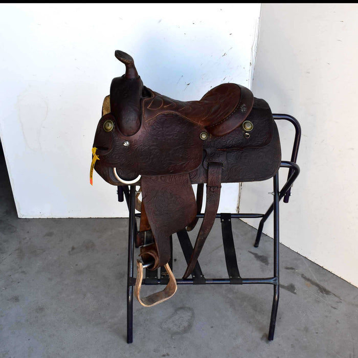 Used 13" Longhorn Non-Rider Decor Only Saddle Sale Barn LONGHORN