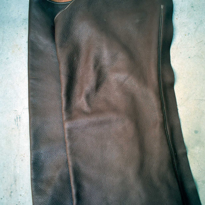 Lightly Used Dark Drown Leather Chaps Sale Barn Misc