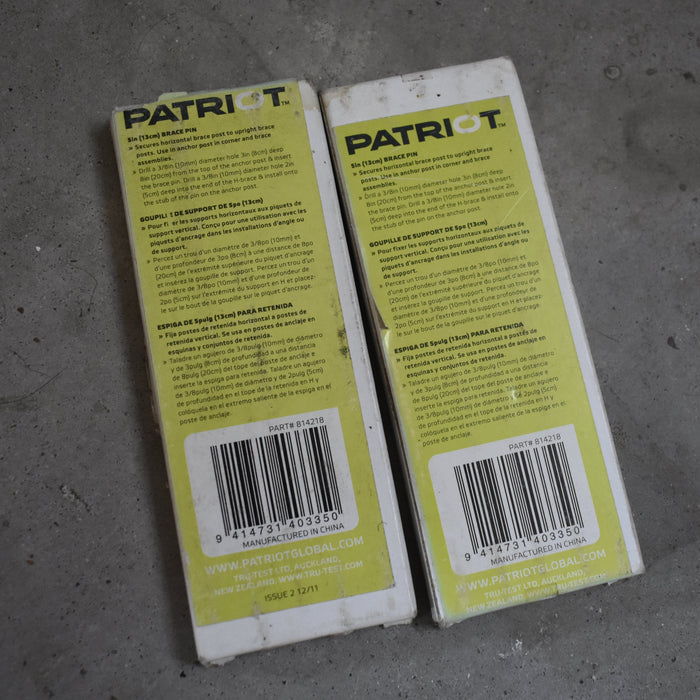 NEW Discontinued 5" Brace Pin 5pk Bundle of 2 Sale Barn Patriot