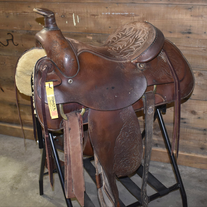 Used 15" Hereford Brand Rider Saddle Sale Barn Hereford Brand Tex Tan