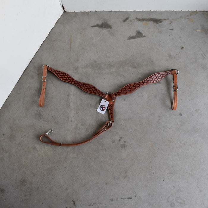 NEW Teskey's Tooled Breast Collar Sale Barn Teskey's