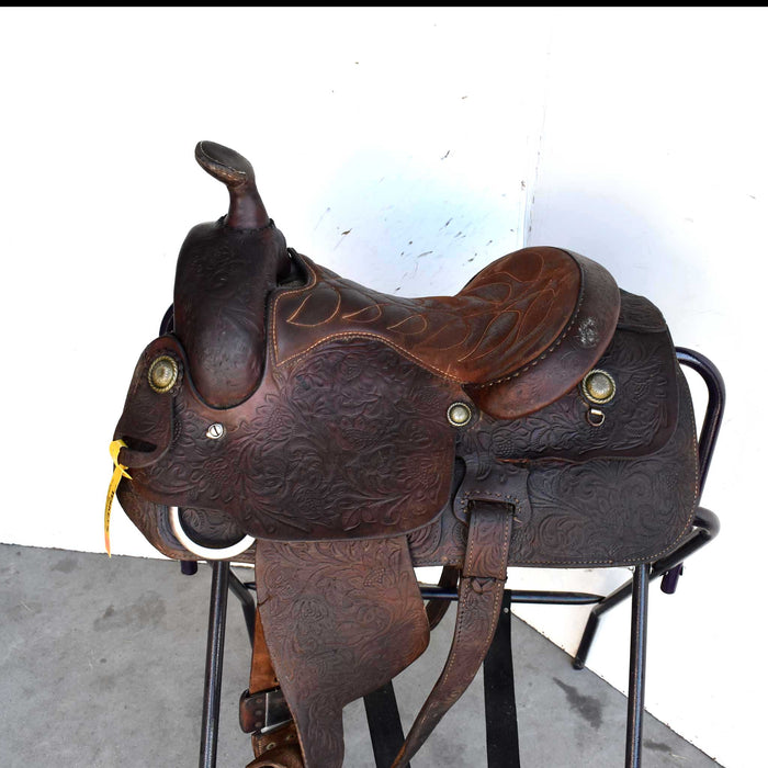 Used 13" Longhorn Non-Rider Decor Only Saddle Sale Barn LONGHORN