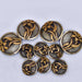 NEW Floral Brass Concho Set Of 10 Sale Barn MISC