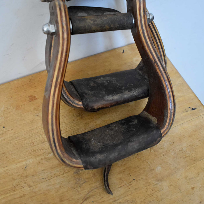 Used Crooked / Slanted Don Orrell Wooden Stirrups Sale Barn Don Orrell