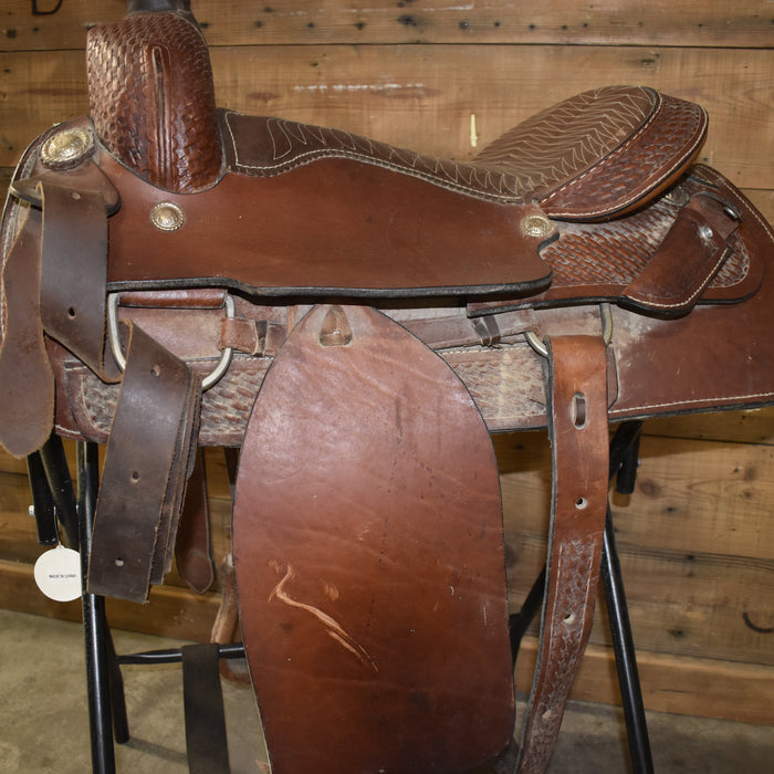 Used 15.5" Circle T Rider Saddle Sale Barn Circle T Saddlery