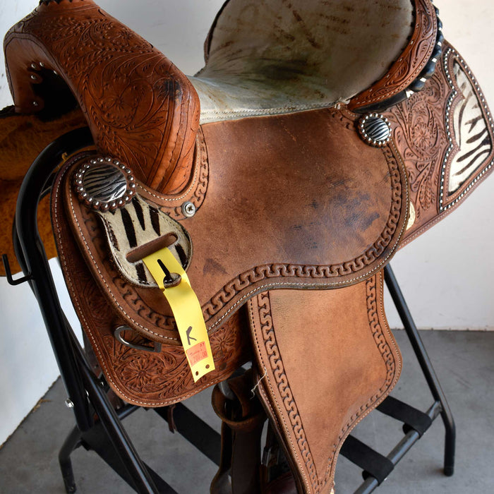 Used 15" Double T Saddlery Rider Saddle Sale Barn DOUBLE T SADDLERY