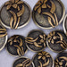 NEW Floral Brass Concho Set Of 10 Sale Barn MISC