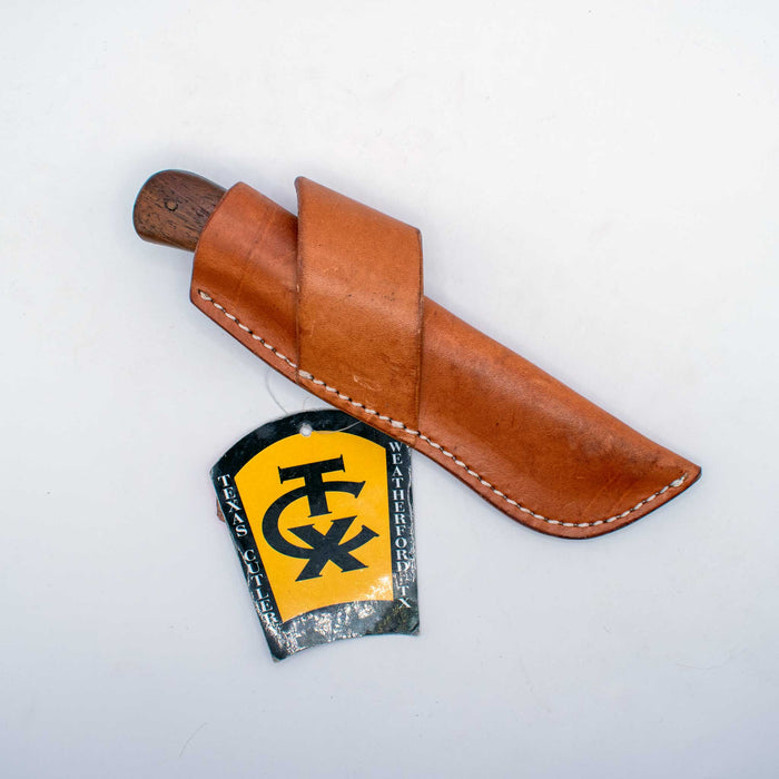 NEW Circle SH Knife With Sheath *RUSTED Sale Barn Texas Cutlery