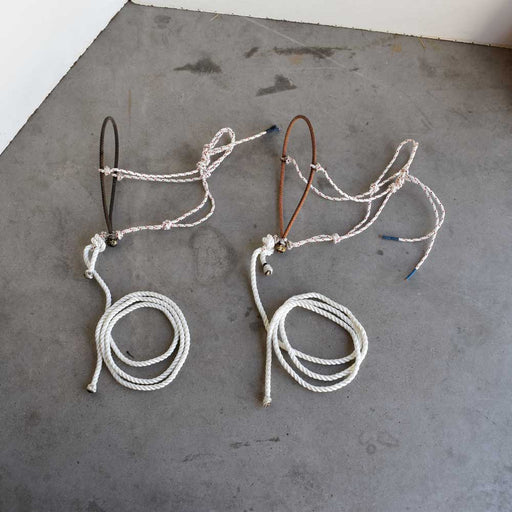 NEW Handmade Rope Nose Halter With Lead Set Of 2 Sale Barn Teskey's