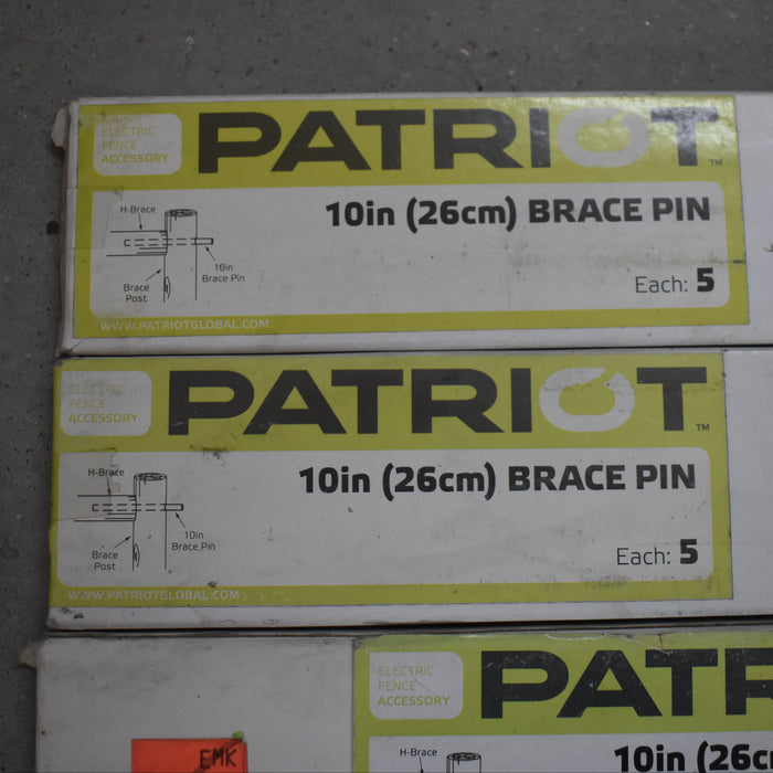 NEW Discontinued Patriot 10in (26cm) Brace Pin 5pk Bundle Of 3 Sale Barn Patriot