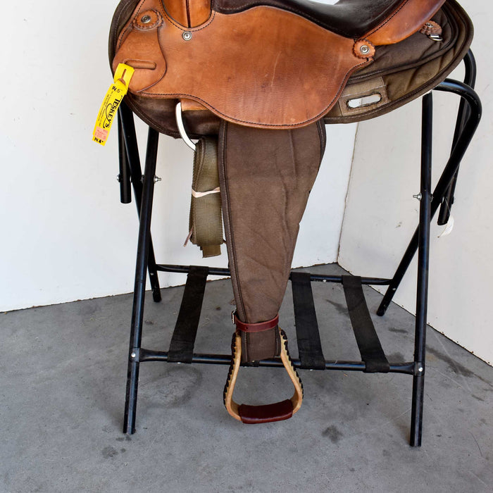 Used 14.5" Fabtron Rider Saddle Sale Barn Fabtron