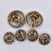 NEW Floral Brass Concho Set Of 8 Sale Barn MISC