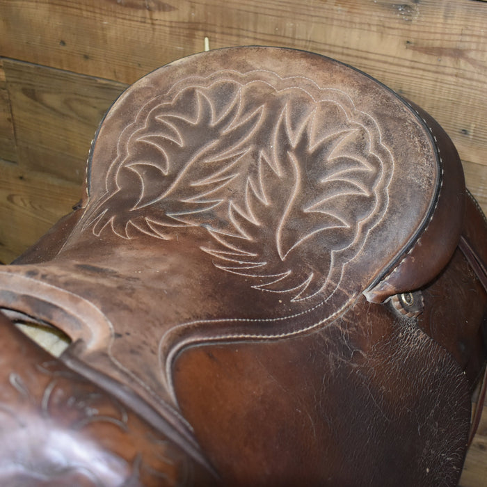 Used 15" Hereford Brand Rider Saddle Sale Barn Hereford Brand Tex Tan