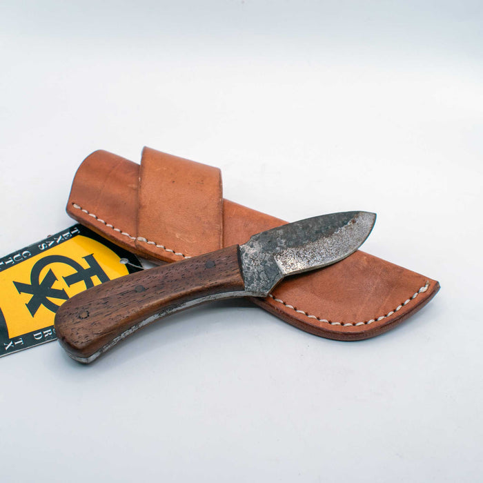 NEW Circle SH Knife With Sheath *RUSTED Sale Barn Texas Cutlery