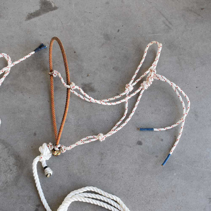 NEW Handmade Rope Nose Halter With Lead Set Of 2 Sale Barn Teskey's