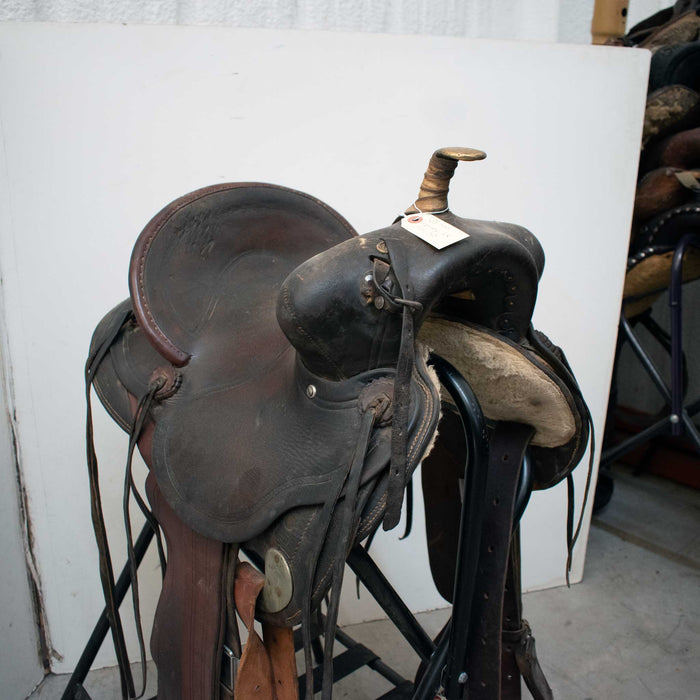 Used 12" Circle H Hamley Non-Rider Decor Only Saddle Sale Barn Circle Hamley Company