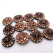 NEW 1" Brass Star Rhinestone Concho Set Of 12 Sale Barn TESKEY'S