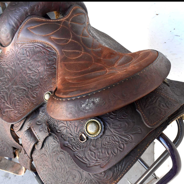 Used 13" Longhorn Non-Rider Decor Only Saddle Sale Barn LONGHORN