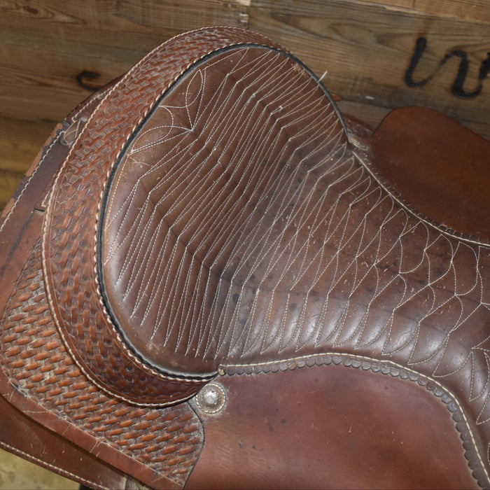 Used 15.5" Circle T Rider Saddle Sale Barn Circle T Saddlery