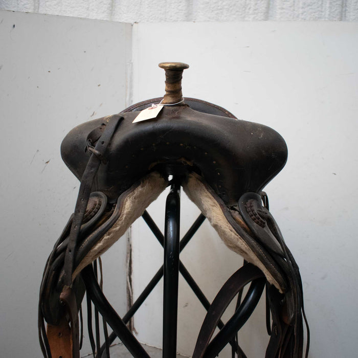 Used 12" Circle H Hamley Non-Rider Decor Only Saddle Sale Barn Circle Hamley Company