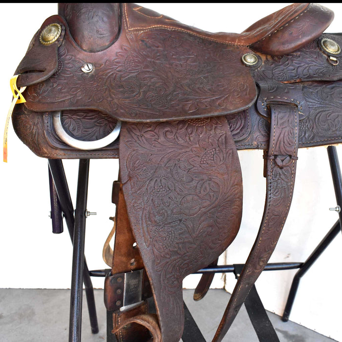 Used 13" Longhorn Non-Rider Decor Only Saddle Sale Barn LONGHORN