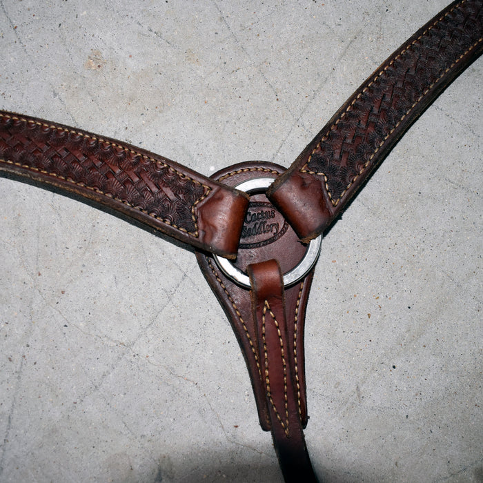 Used Cactus Saddlery Basket Stamped Breast Collar Sale Barn CACTUS SADDLERY