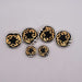 NEW Black With Gold Concho Set Of 6 Sale Barn TESKEY'S