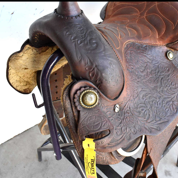 Used 13" Longhorn Non-Rider Decor Only Saddle Sale Barn LONGHORN