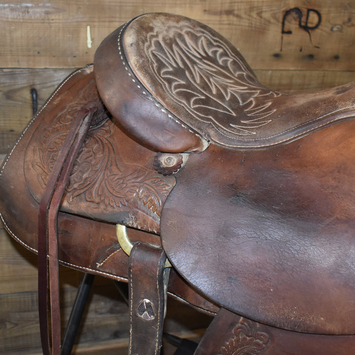 Used 15" Hereford Brand Rider Saddle Sale Barn Hereford Brand Tex Tan