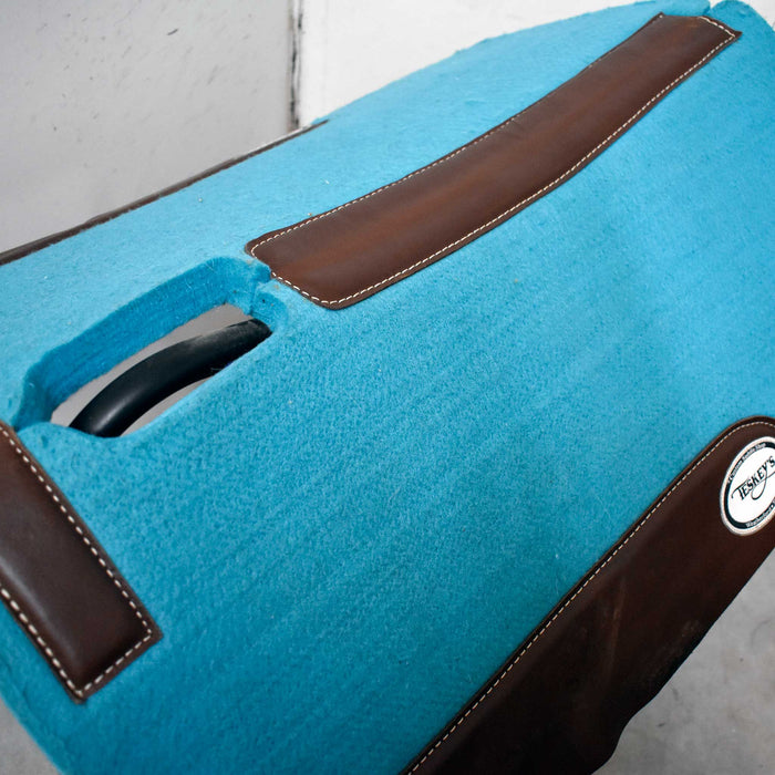 Lightly Used Teskey's Turquoise Saddle Pad Sale Barn Teskey's
