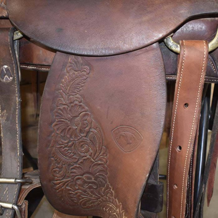 Used 15" Hereford Brand Rider Saddle Sale Barn Hereford Brand Tex Tan