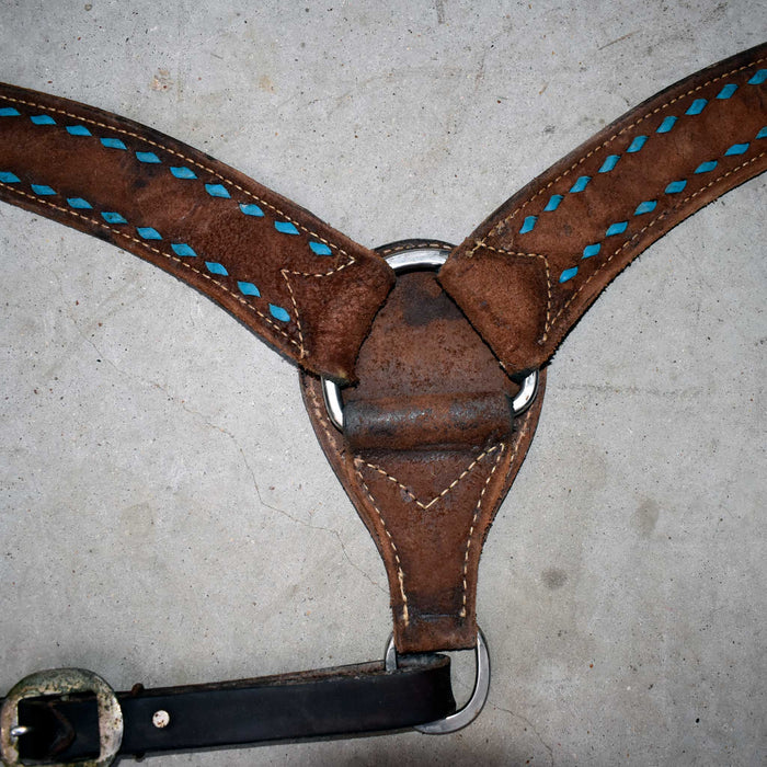 Used Roughout Breast Collar With Teal Stitching Sale Barn misc