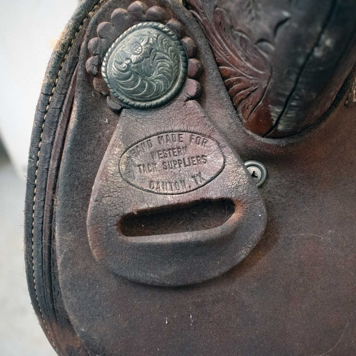 Used 14" Western Tack Suppliers Non-Rider Decor Only Saddle Sale Barn Western Tack Suppliers